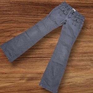 BeBop Vintage Gray Low Rise Wide Leg Pants